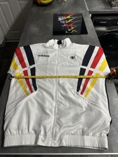 Retro Reproduction Adidas Germany Jacket 96-98 XL White Black Red Yellow Vintage