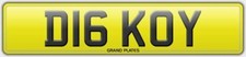D16 KOY NUMBER PLATE DICK OY