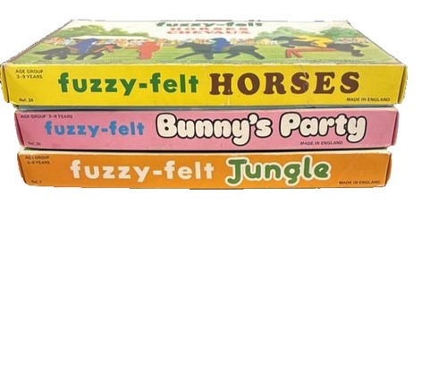Vintage 1960s fuzzy felt play - vintage,