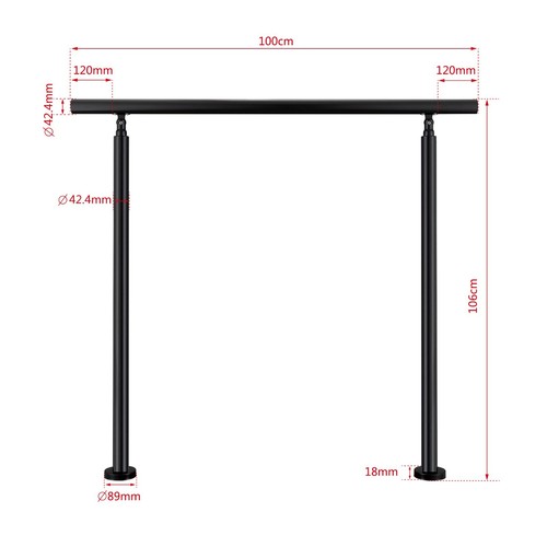 Stainless steel handrail - , stair