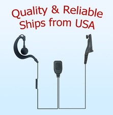 Swivel PTT Earpiece for Motorola Radios XPR7550e, XPR7580e, MTP850S, APX900