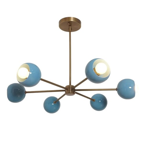 Six light eyeball - six, brass
