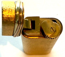 Authentic Vintage Paris Made CARTIER Gold Plated Lighter JUST SERVICED