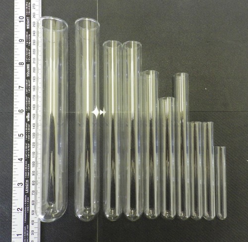 Glass test tubes - tubes,, of