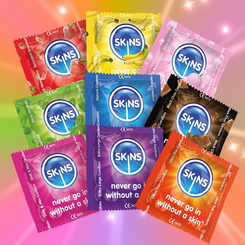 Skins condoms flavoured - condoms,