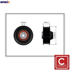 DEFLECTIONGUIDE PULLEY VRIBBED
