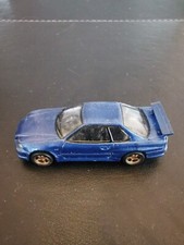 Blue Nissan Skyline GT-R R34