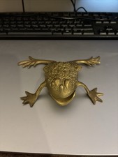 Vintage Brass Frog Ornament