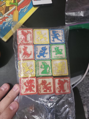 Vintage wooden disney alphabet - wooden,