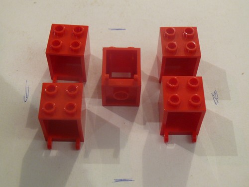 Lego red chests - 5,