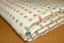1.9 Mt Romo Dotty Sorbet Embroidered Fabric Upholstery Curtain - RRP £241.30