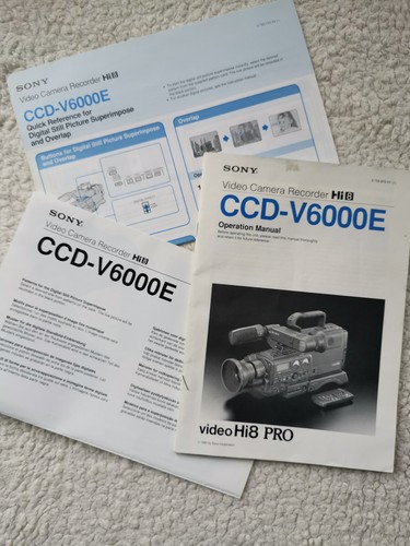 Sony ccd v6000e video - ccd-v6000e,