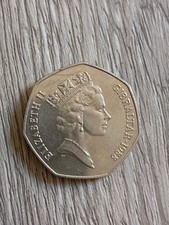 50p Gibraltar 1988 coin great