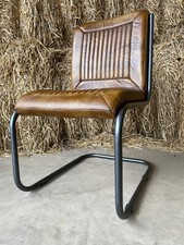 DINING CHAIRS LEATHER DINING CHAIRS TAN VINTAGE LEATHER CHAIRS INDUSTRIAL CHAIRS