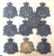 10 die stamped Last Shako plates as seen in pictures job lot