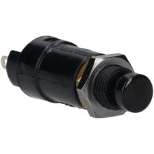 Bulgin 7.1mm Black SPST-NO Panel Mount Push Button Switch