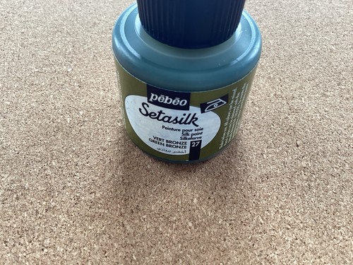 Pebeo setasilk vert - setasilk, bronze