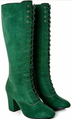 Women green suede knee - women’s,
