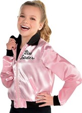 Amscan Grease Pink Girls Jacket Sandy 50s Halloween Costume