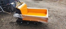 Mini Dumper Tracked Power Barrow Petrol Transporter 300kg 196cc