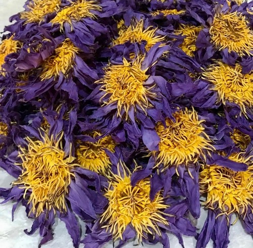 Dried blue lotus flower - blue, (soft