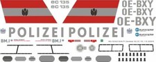 Decal 163 EC 135 Police Austria OE-BXY