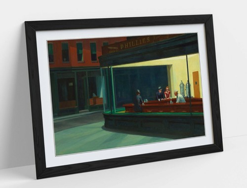Edward hopper nighthawks art - edward, hopper,