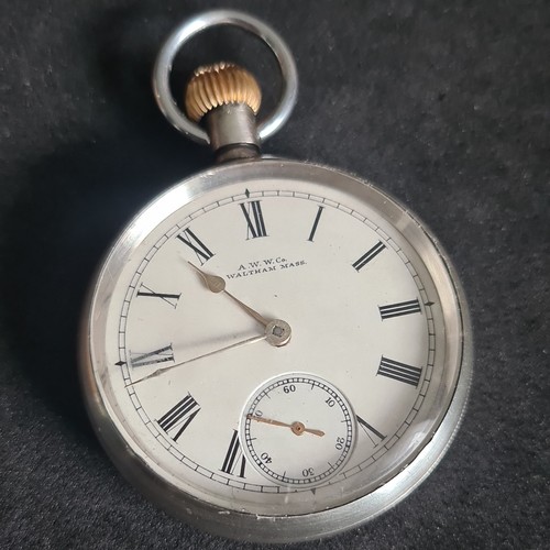 Antique solid silver gents - silver,