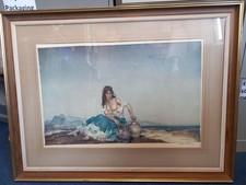 RARE - Sir William Russell Flint "Sara" Signed Framed Print (Large)