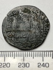 Rare Medieval KING UNDER CANOPY Jetton (E420d)
