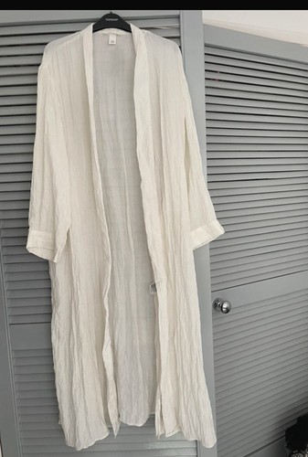Ivory kimono long jacket - ivory,