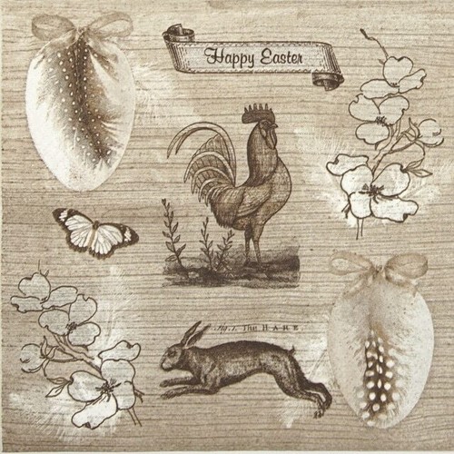 Single paper napkins - single, for