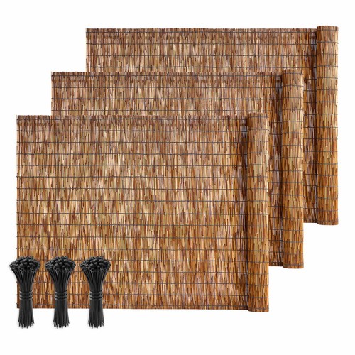 Uimoso natural reed fence - natural,