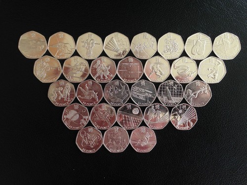 Olympic 50p all types - all,