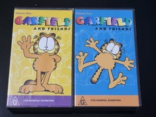 PAL VHS Videos Garfield & Friends Volume 1 & 2 Steve Martin Live Get Smart Again