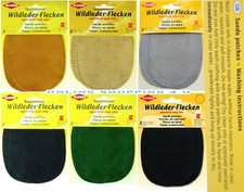 Kleiber Oval Suede Leather Patches Elbow Knee Washable Quick Easy Sew On Patches