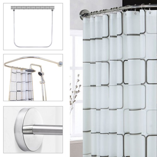New shower curtain - shower, rod