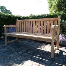 6ft Teak 4 Seat Traditional