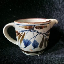 Vintage Highland Stoneware Scotland Creamer / Milk Jug "Floral" 9 cm