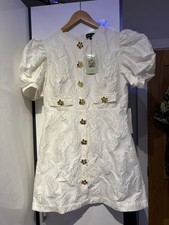 Sister Jane White Textured Dress Size M+
