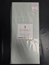 Dorma Smooth & Soft 300Thread Count Double Duvet Cover Grey Green Brand New H6