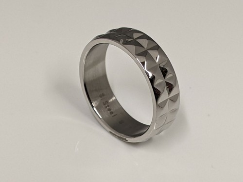 7mm stainless steel - stainless, geometric