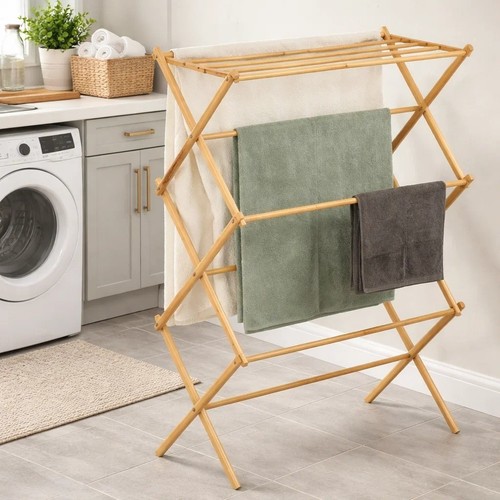 Tier bamboo wooden clothes - 3-tier,