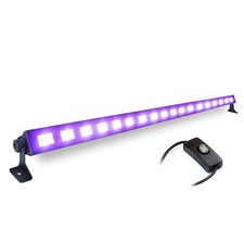 BeamZ BUV183 UV Light Bar 18x 3W LED Blacklight for DJ Disco Parties