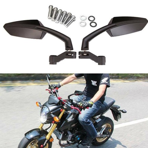 Black motorcycle rear view - black,