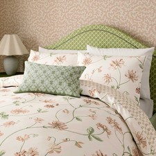 Sanderson Options Honeysuckle & Sweetpea King Size Duvet Cover Set Standard P/C