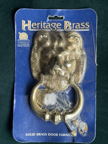 Heritage brass lion head - lion's,