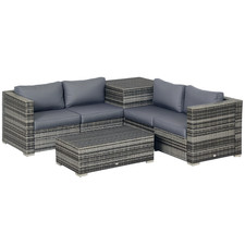 Outsunny 6Pcs Rattan Sofa Set
