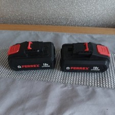 2x Ferrex 18v Li-Ion 2.0Ah Cordless Drill Battery ABP118W7 faulty untested