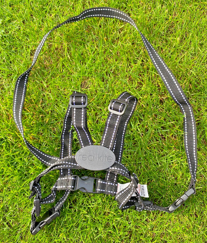 Red kite harness reins - red,